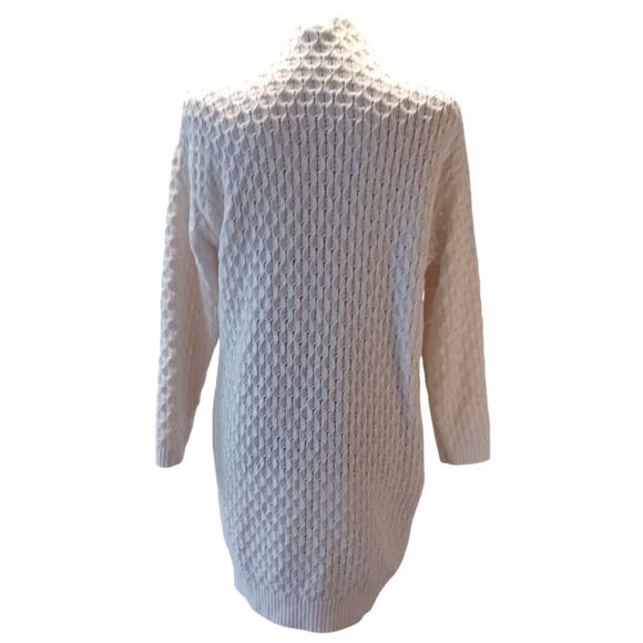 NICHOLE MILLER ARTELIER, Lightweight, Open Weave Knit, Long Cardigan Sweater - Picture 3 of 5